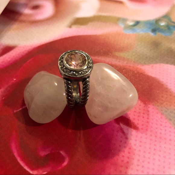 Pink CZ ring - Picture 2 of 4